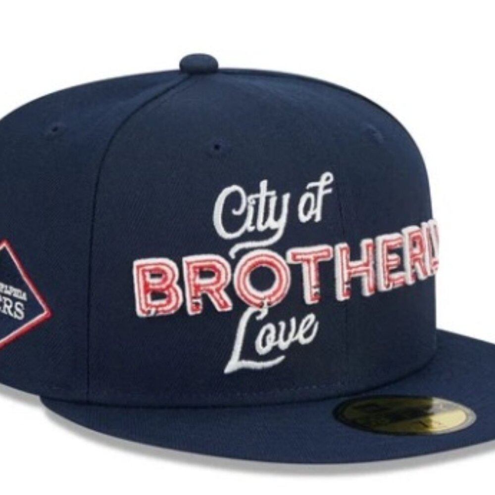 New Era Philadelphia 76ers Blue 2-Tone 59FIFTY Fitted Hat Cap 7 3/8 NBA